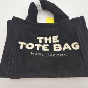 Marc Jacobs Black and White Tote Bag - Terry Cloth